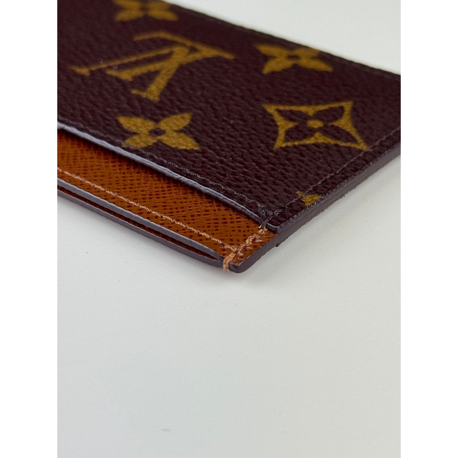 Authentic Louis Vuitton Monogram Porte Cartes Card Wallet