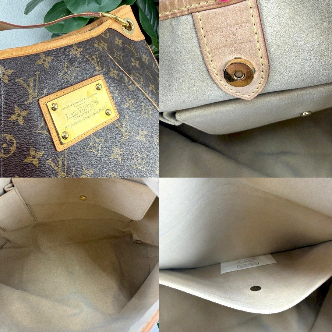 Authentic Louis Vuitton Monogram Canvas Galliera Shoulder Bag