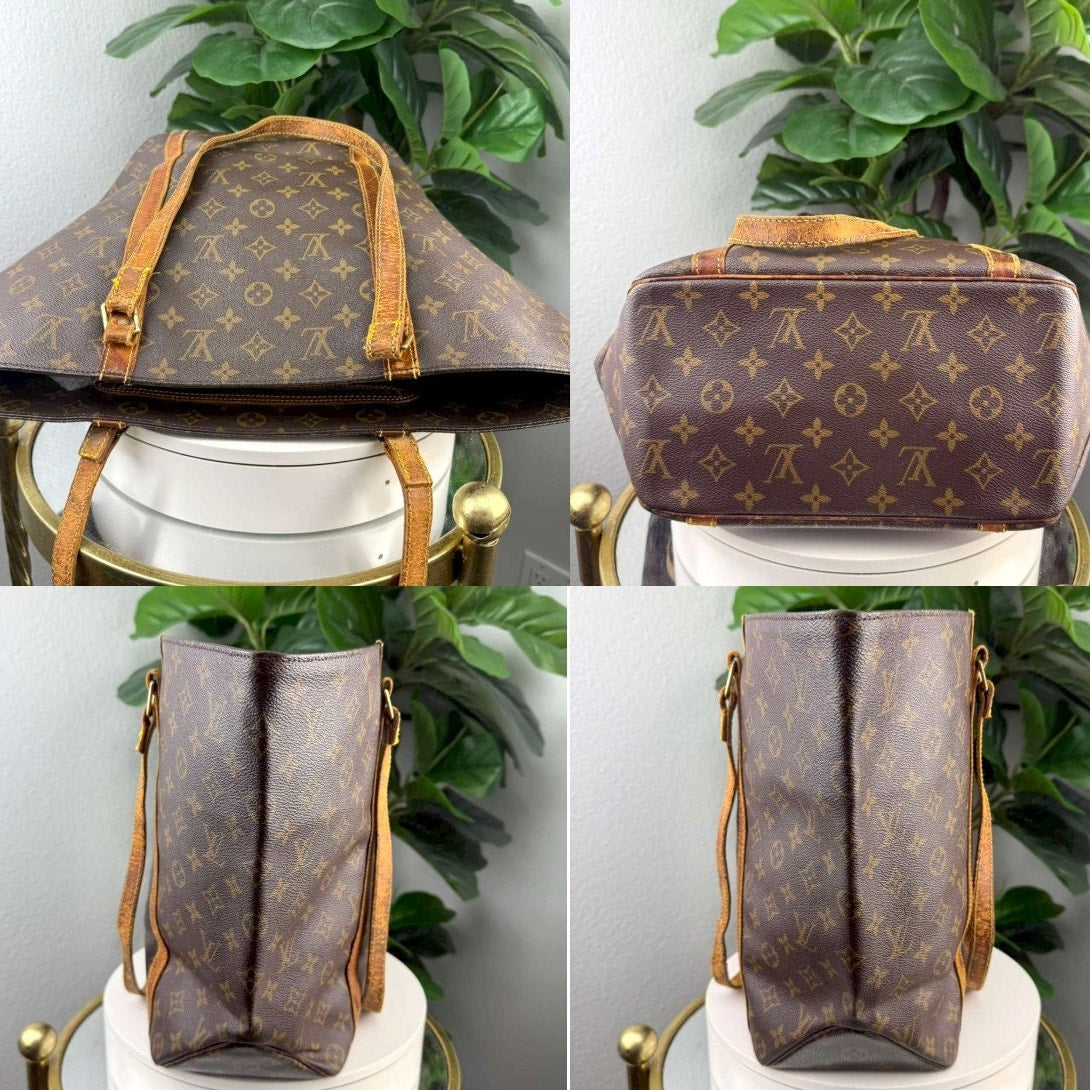 Authentic Louis Vuitton Monogram Canvas Sac Shopping Tote Bag