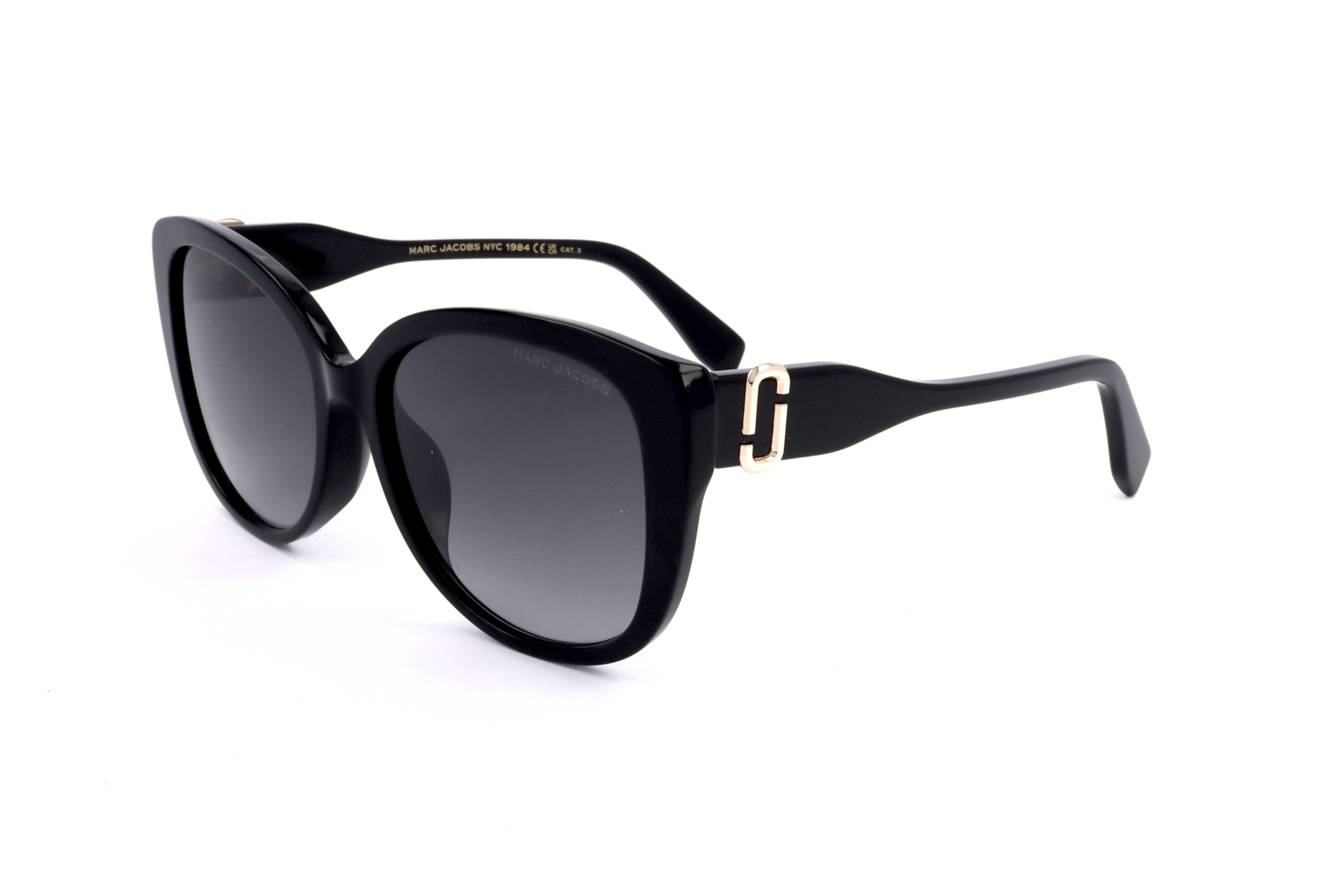 Authentic Marc Jacobs MARC 791/F/S Ladies Sunglasses Black Dark Grey Gradient 57-17-145