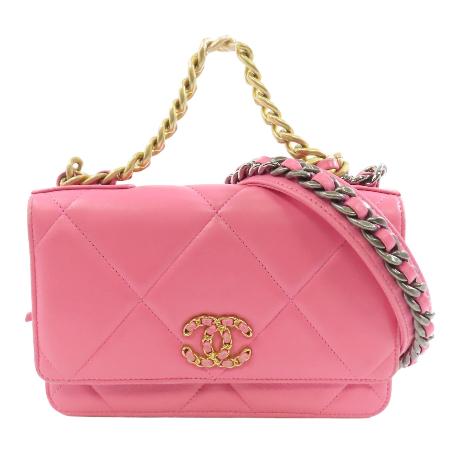 Authentic  Chanel 19 Wallet On Chain Bag