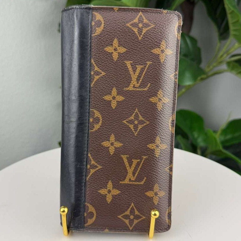 Authentic Louis Vuitton Monogram Macassar Portefeuille Tannon Wallet
