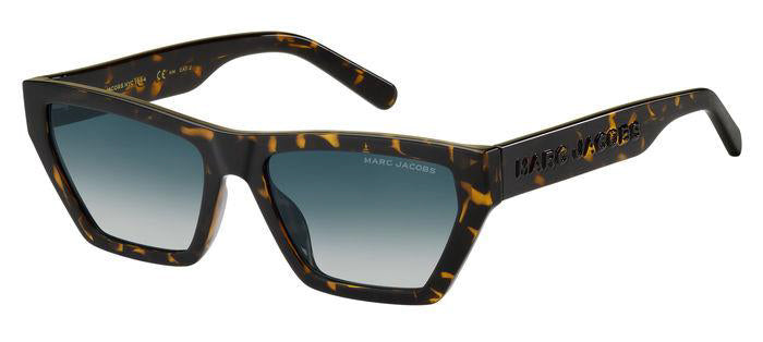 Authentic Marc Jacobs MARC 657/S Ladies Sunglasses Havana Blue Gradient 55-17-145
