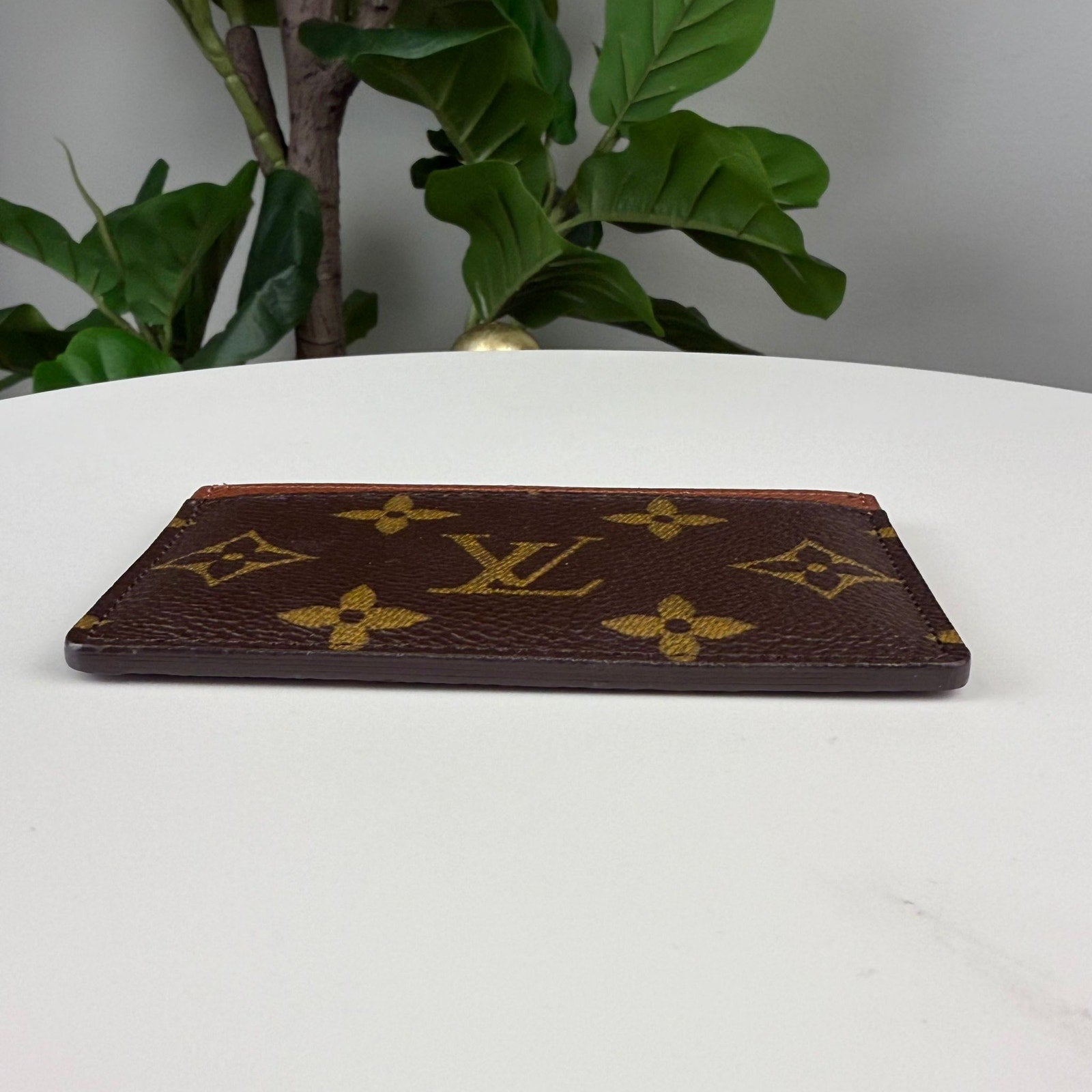 Authentic Louis Vuitton Monogram Porte Cartes Card Wallet