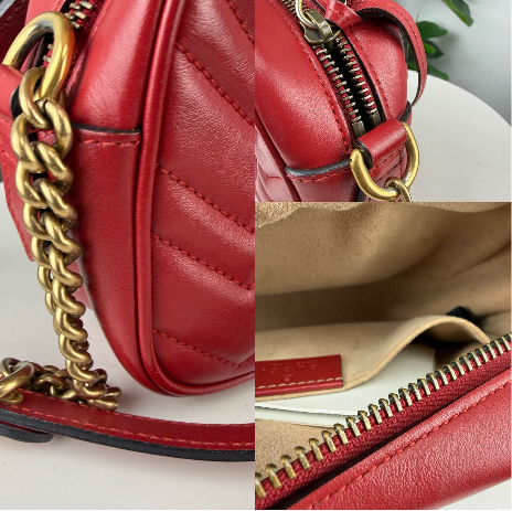 Authentic Gucci GG Marmont Matelasse Mini Bag