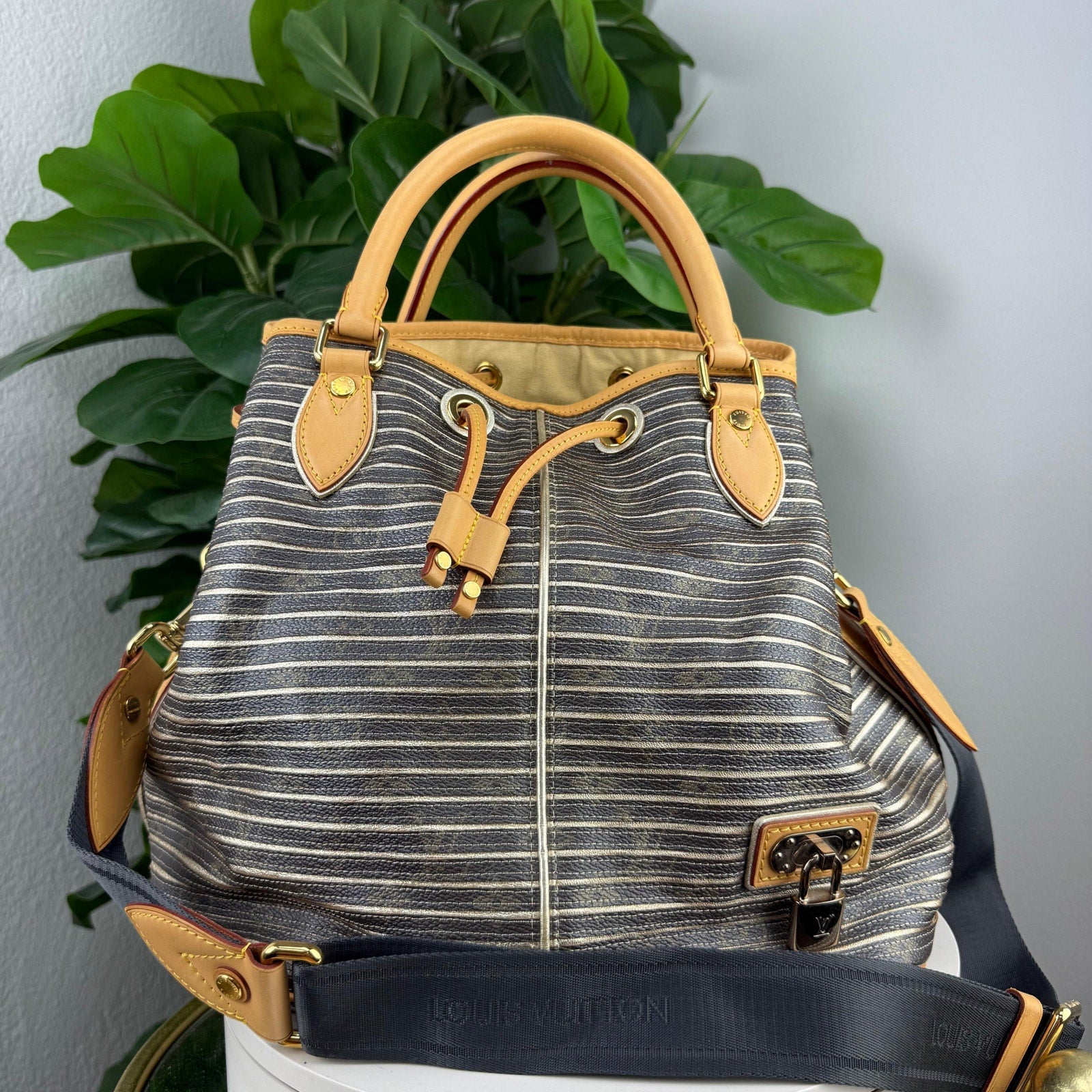 Louis Vuitton Limited Edition Argent Monogram Eden Neo Bag Authentic Pre Owned