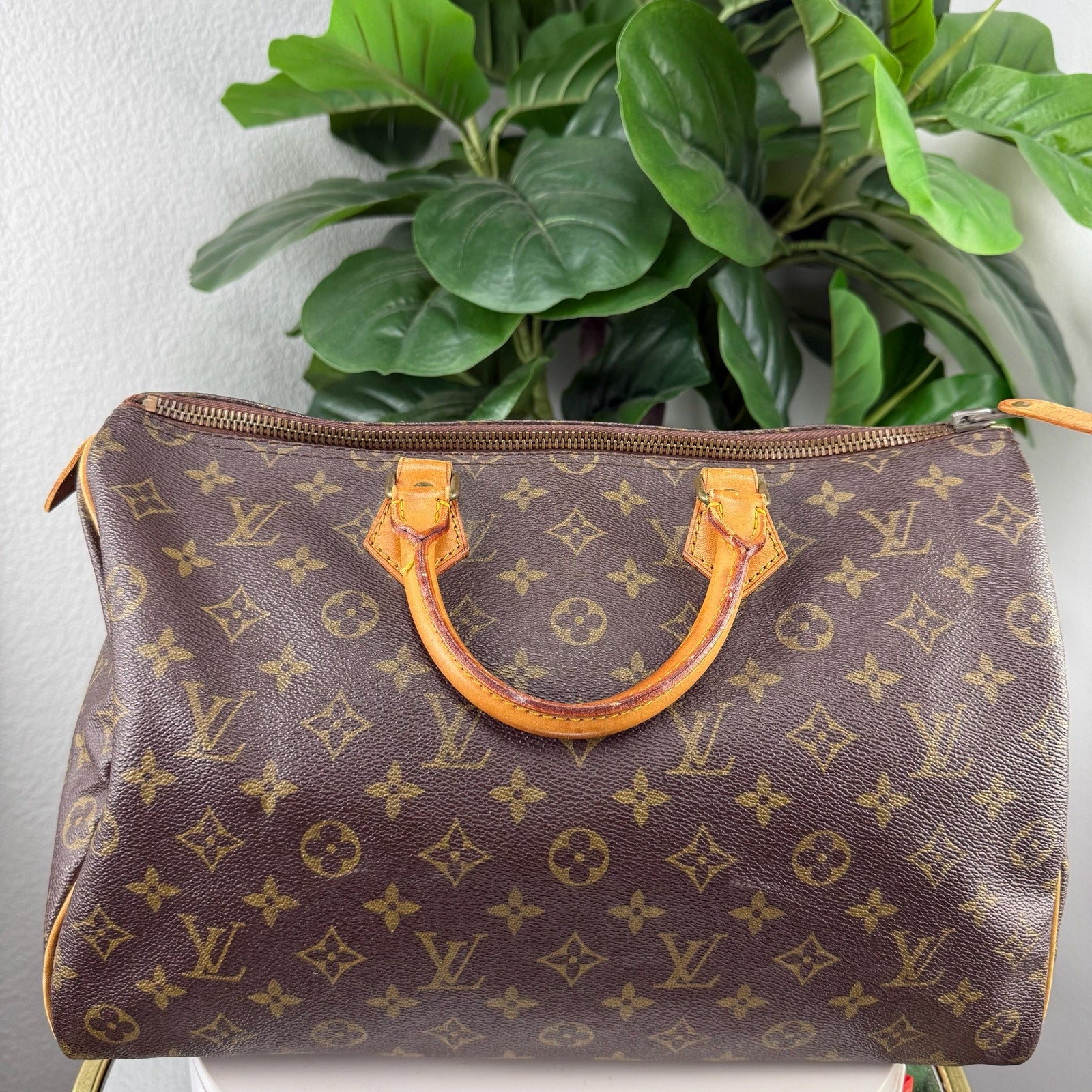 Louis Vuitton Monogram Canvas Speedy 35 Bag