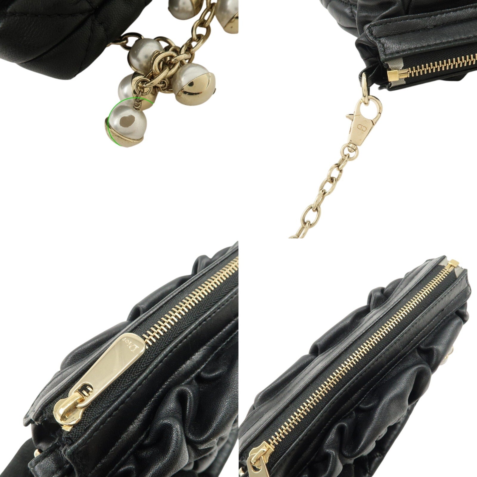 Authentic Christian Dior Chain Shoulder Bag