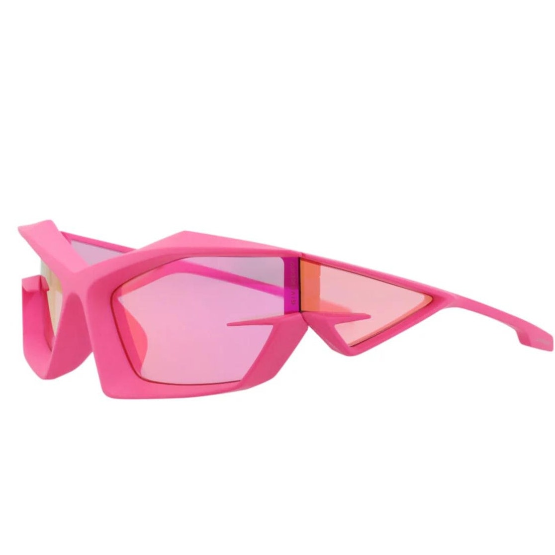 Authentic Givenchy Giv Cut Shield-Frame Acetate Sunglasses Matte Pink