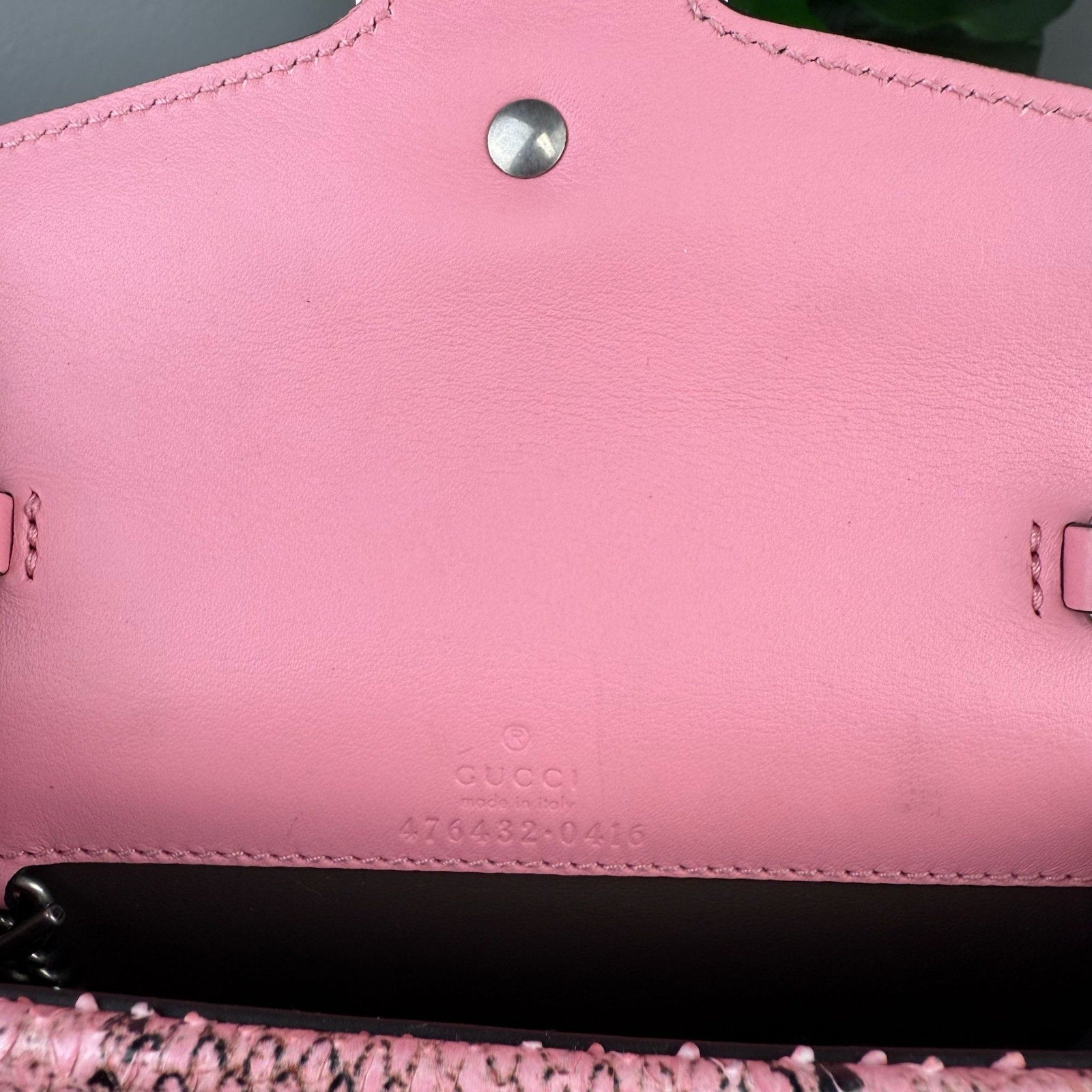 Authentic Gucci Dionysus Super Mini Python Bag