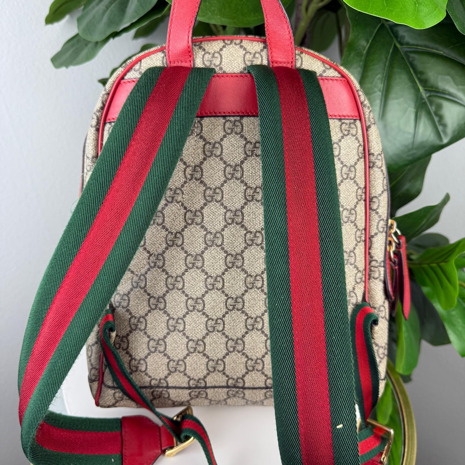 LIMITED EDITION Gucci Rose and Heart Embroidered Backpack