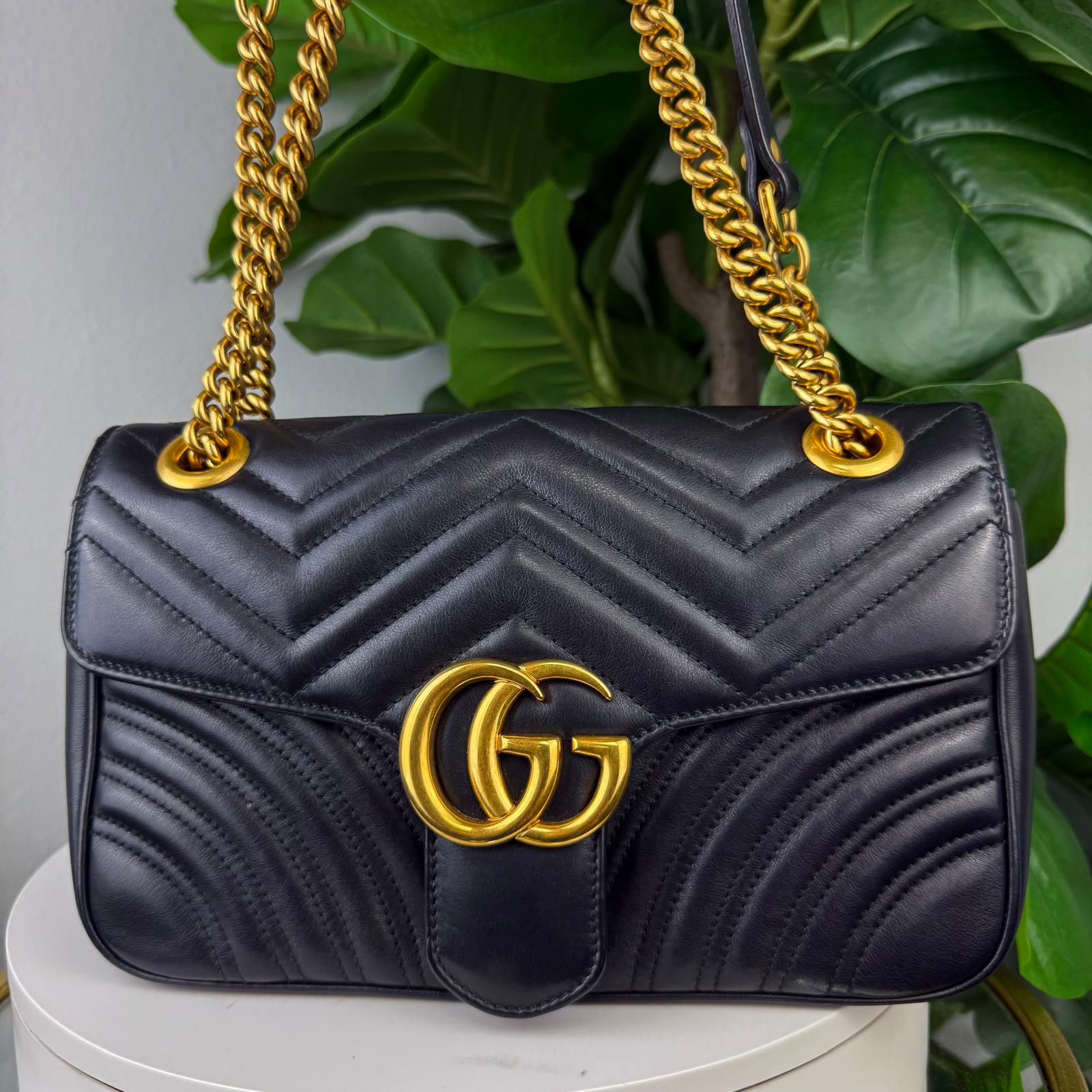 Authentic Gucci GG Marmont Matelasse Shoulder Bag