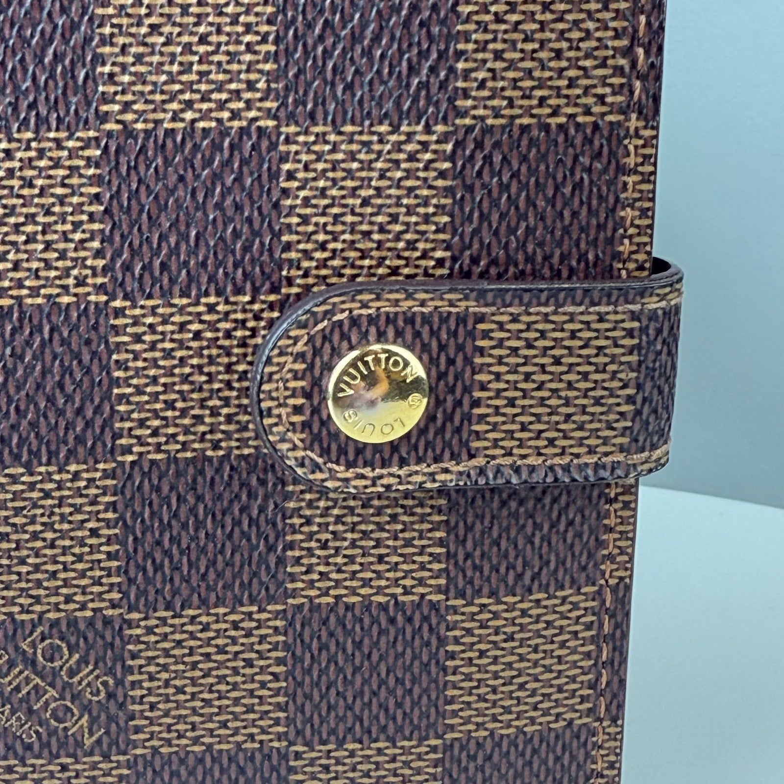 Authentic Louis Vuitton Damier Portefeuille Viennois Canvas Bi-fold Wallet Brown