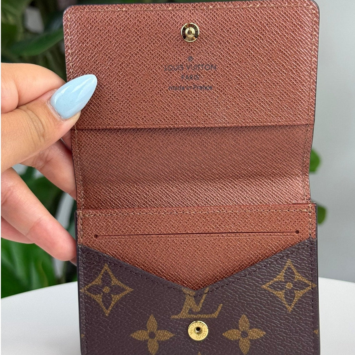 Authentic Louis Vuitton Envelope Carte de Visite Card Wallet