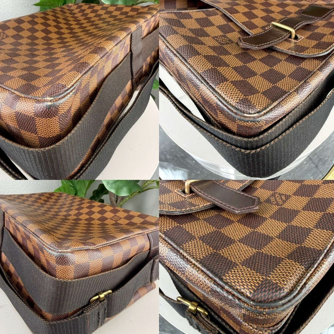 Authentic Louis Vuitton Damier Ebene Broadway Messenger Bag