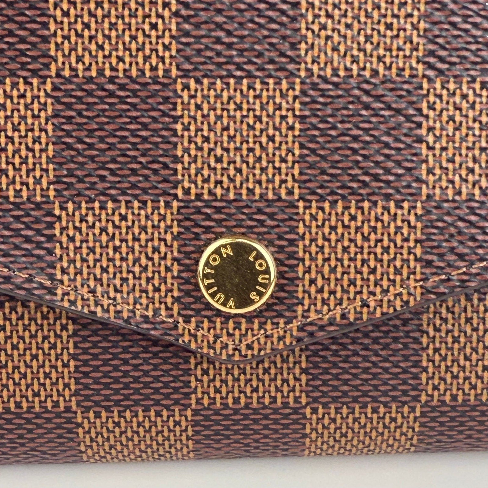 Authentic Louis Vuitton Damier Ebene Sarah long Wallet