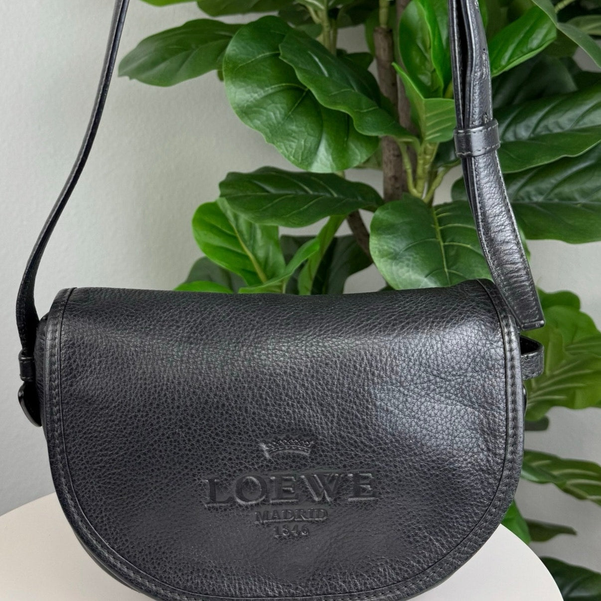 Authentic LOEWE Heritage Shoulder Bag Black