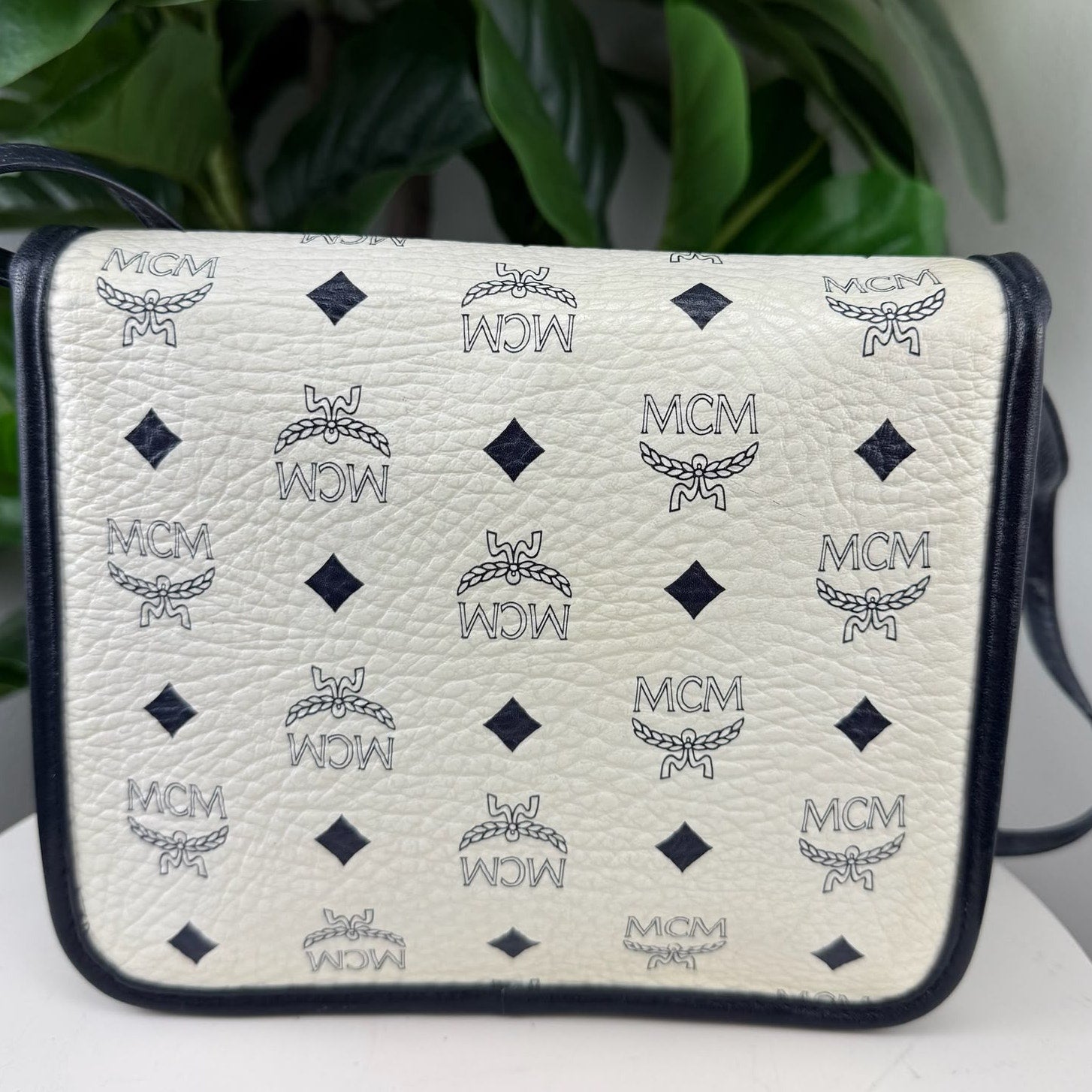 Authentic MCM Visetos Monogram Shoulder Bag