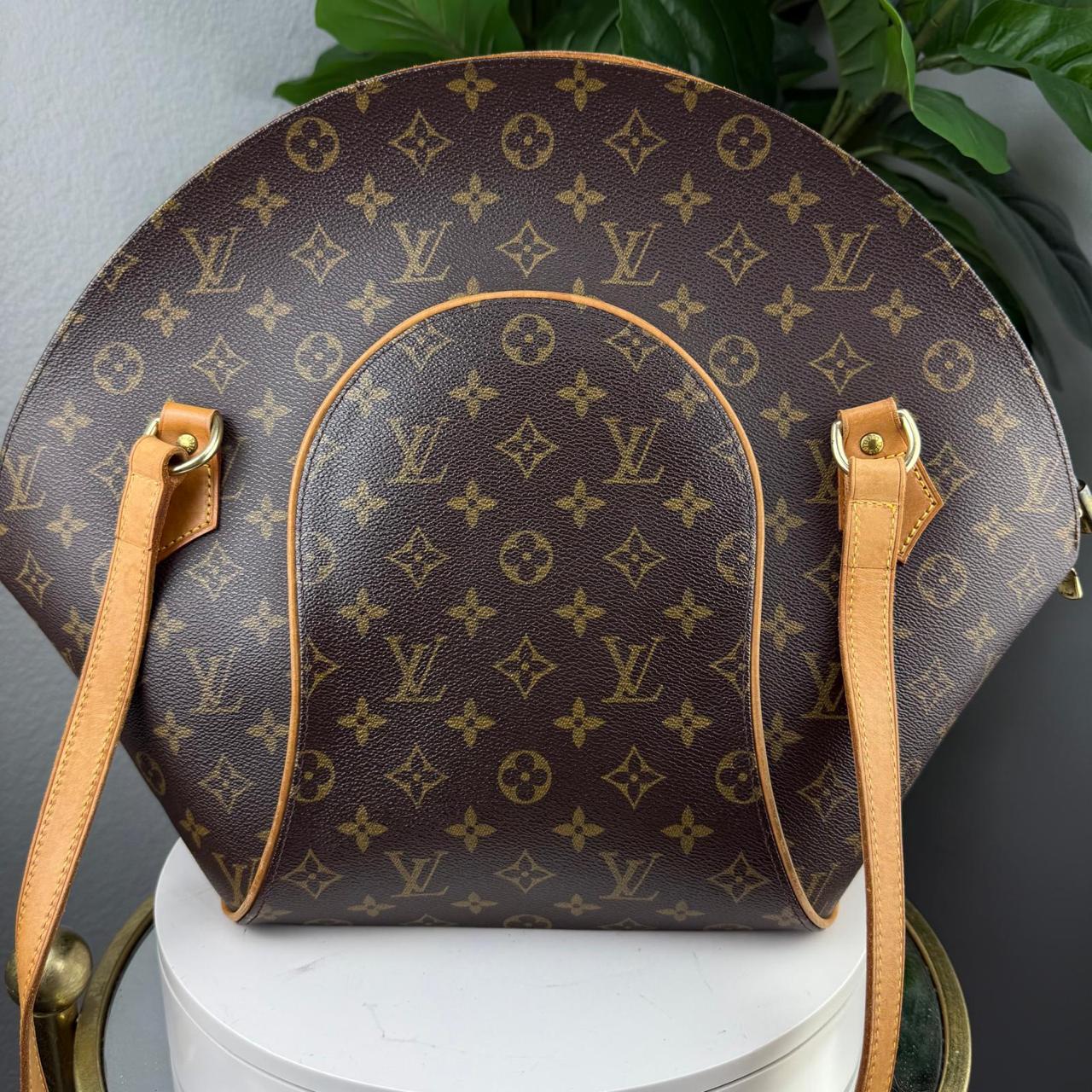 Authentic Louis Vuitton Monogram Ellipse Shopping Shoulder Bag Brown