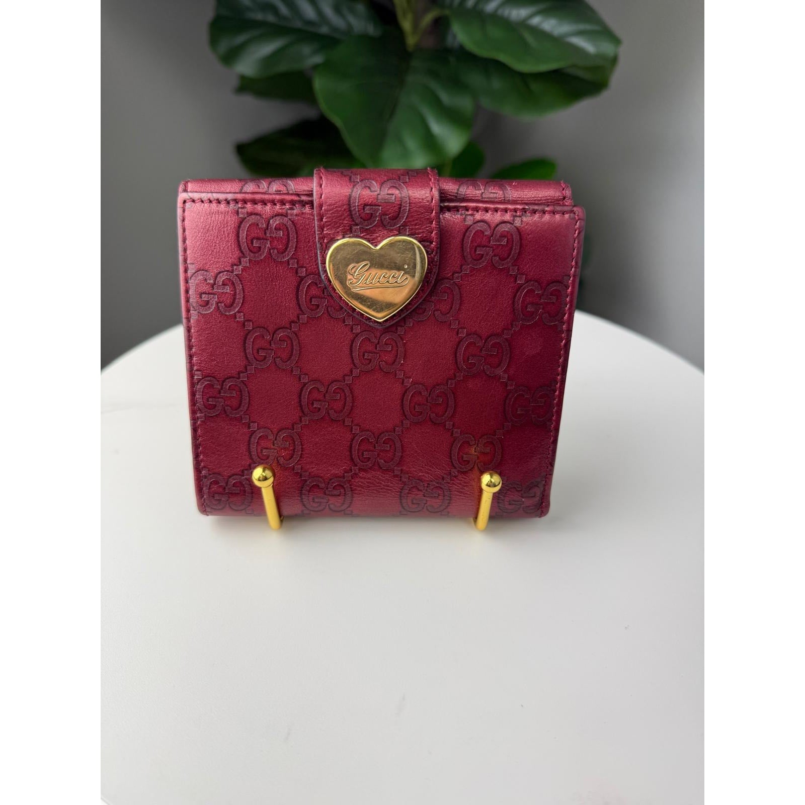 💎Authentic Gucci Heart Flap French Wallet