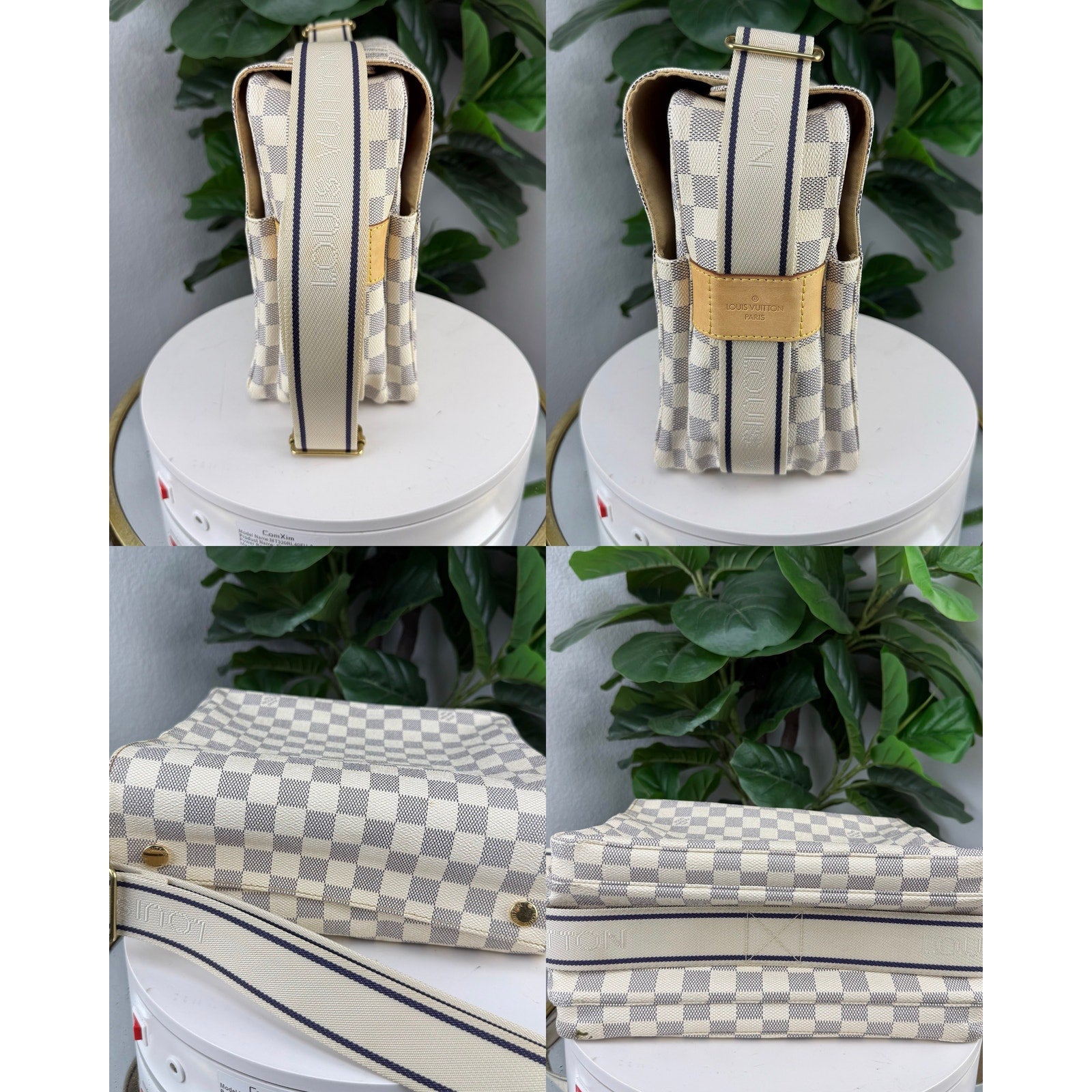 Louis Vuitton Damier Azur Naviglio Messenger Bag