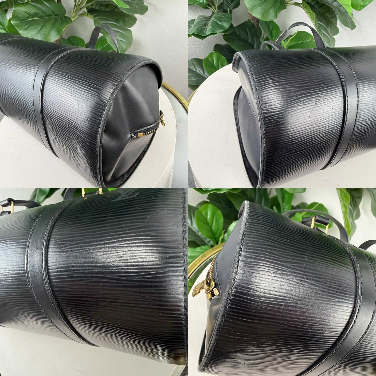 Authentic  Louis Vuitton Soufflot Handbag