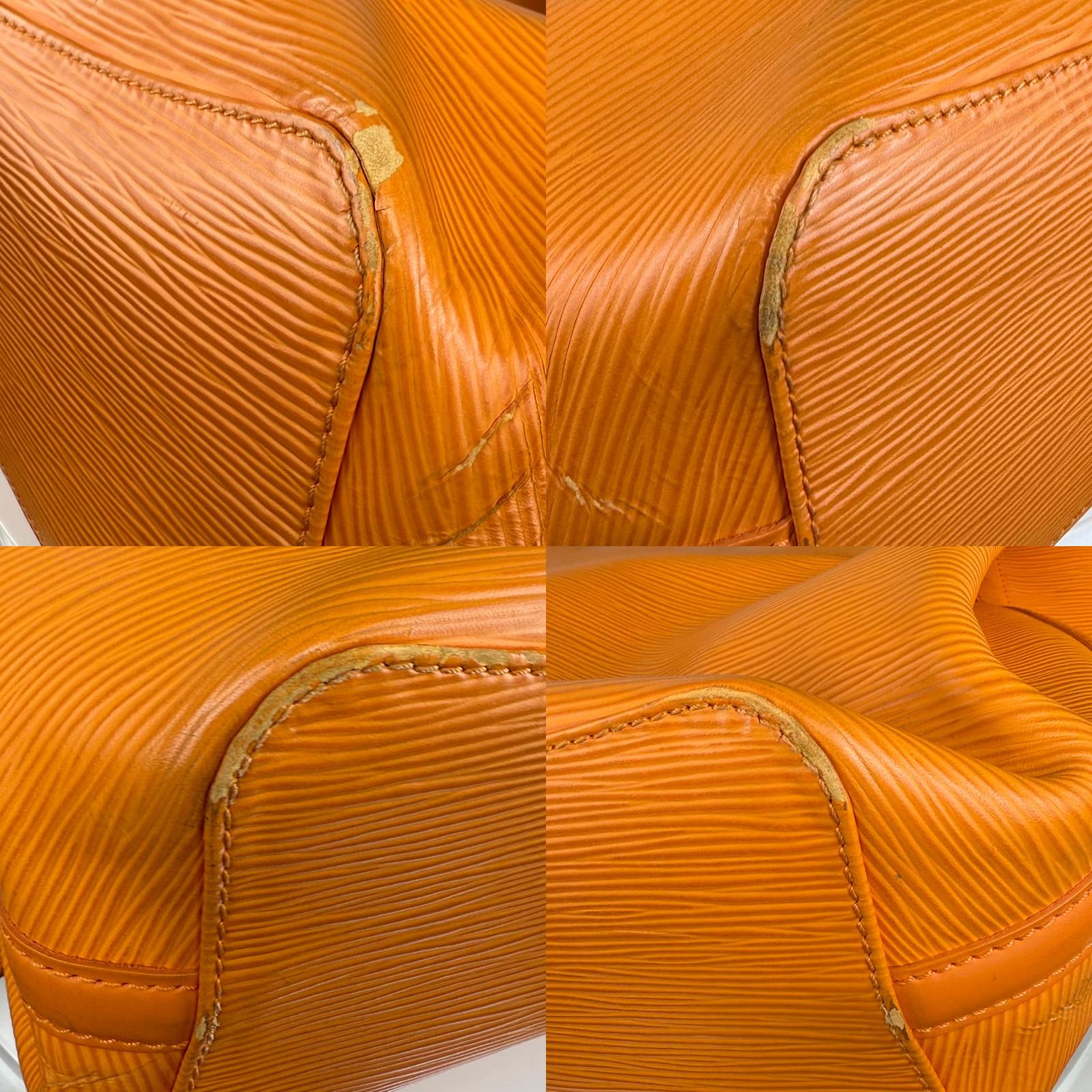 Authentic Louis Vuitton Epi Mandala MM Shoulder Bag Orange