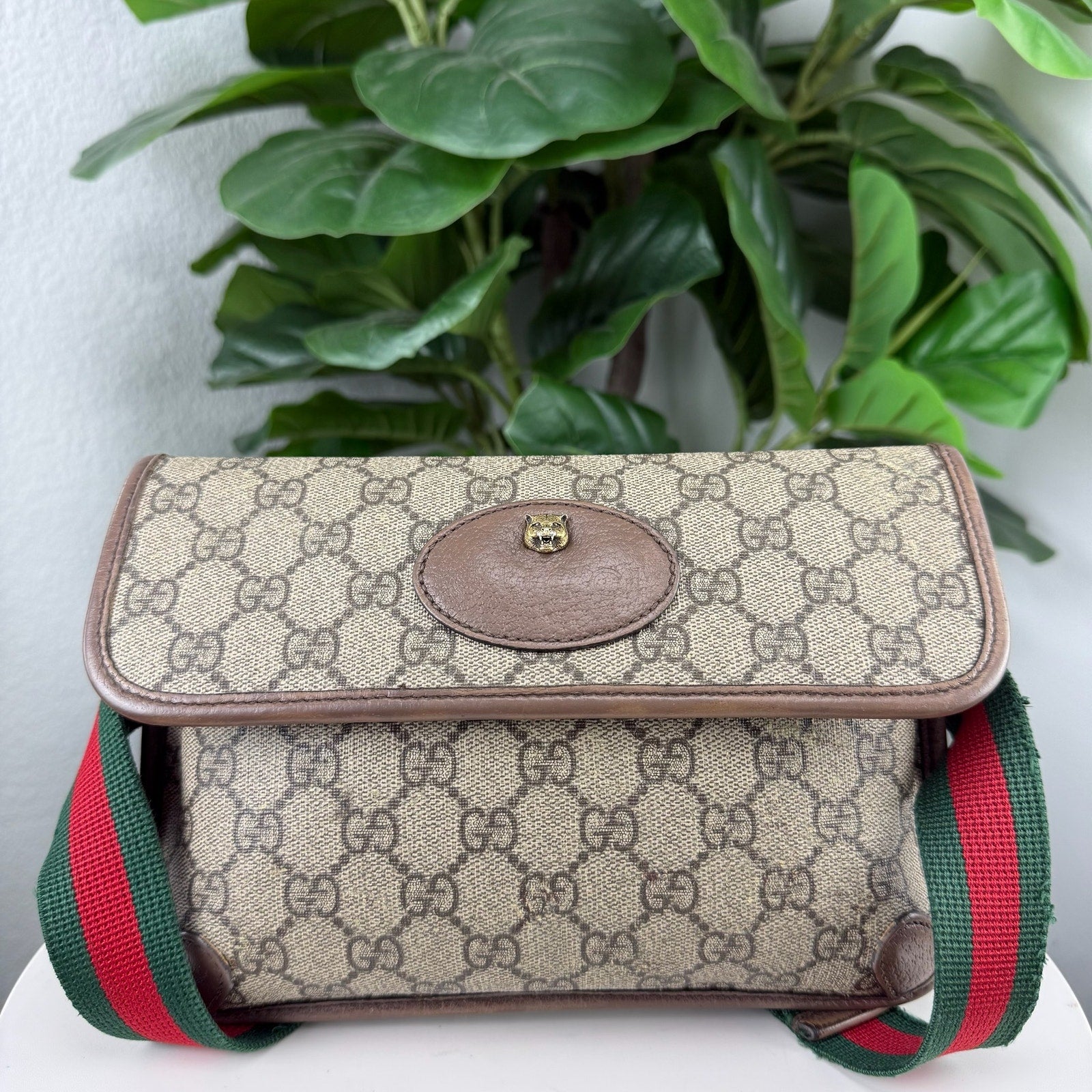 💎✨ Authentic Gucci GG Supreme Web Neo Vintage Belt Bag