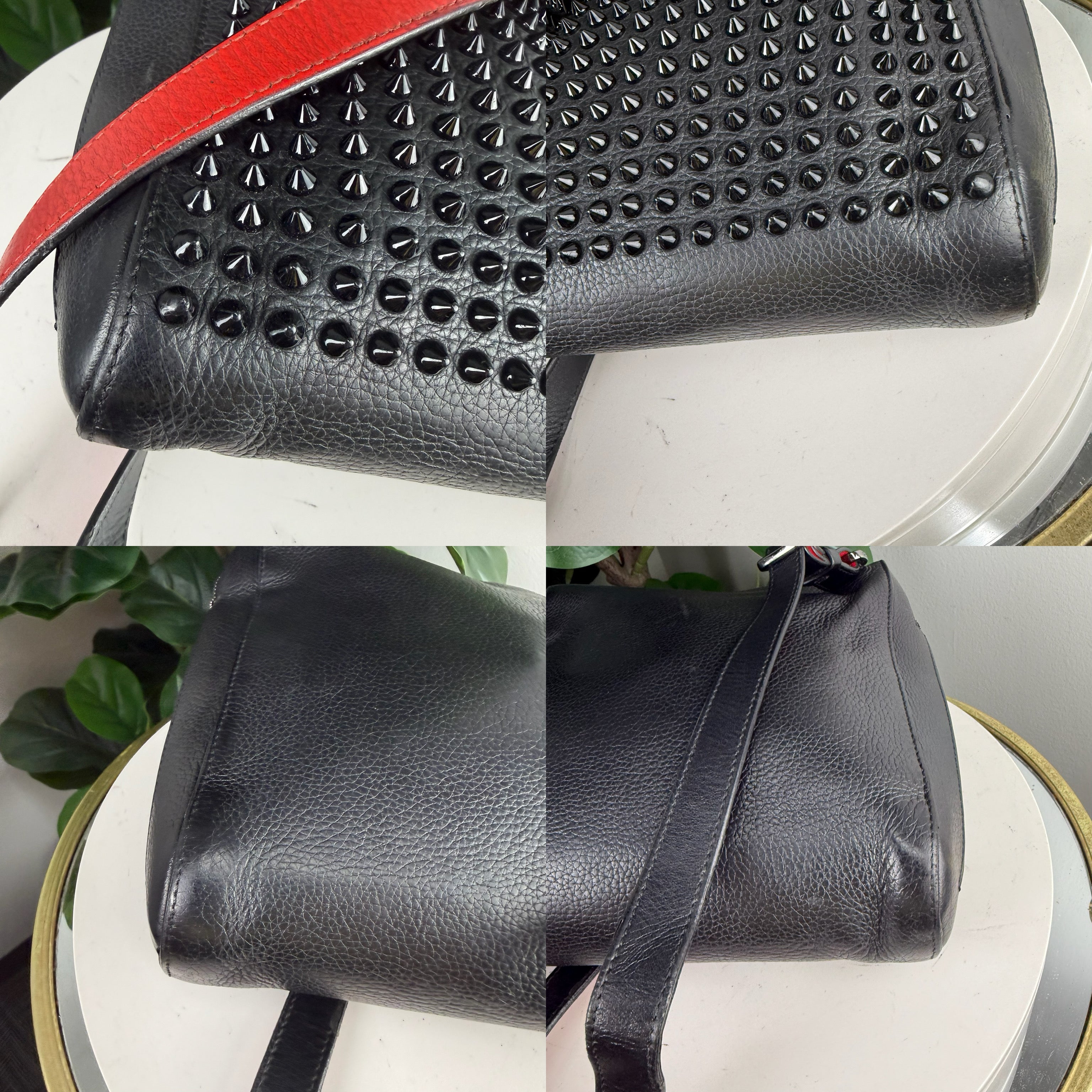 Authentic Christian Loubutin Crossbody Messenger Black