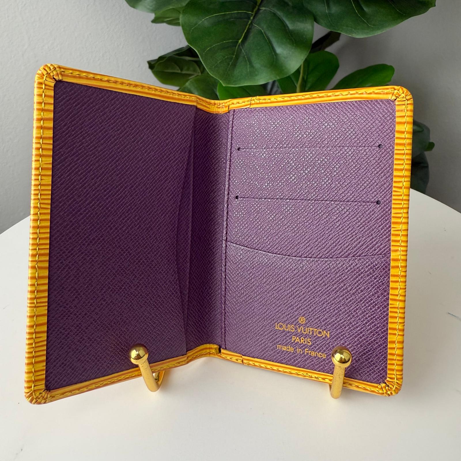 💎Authentic Louis Vuitton Epi Leather Tassili Yellow Wallet