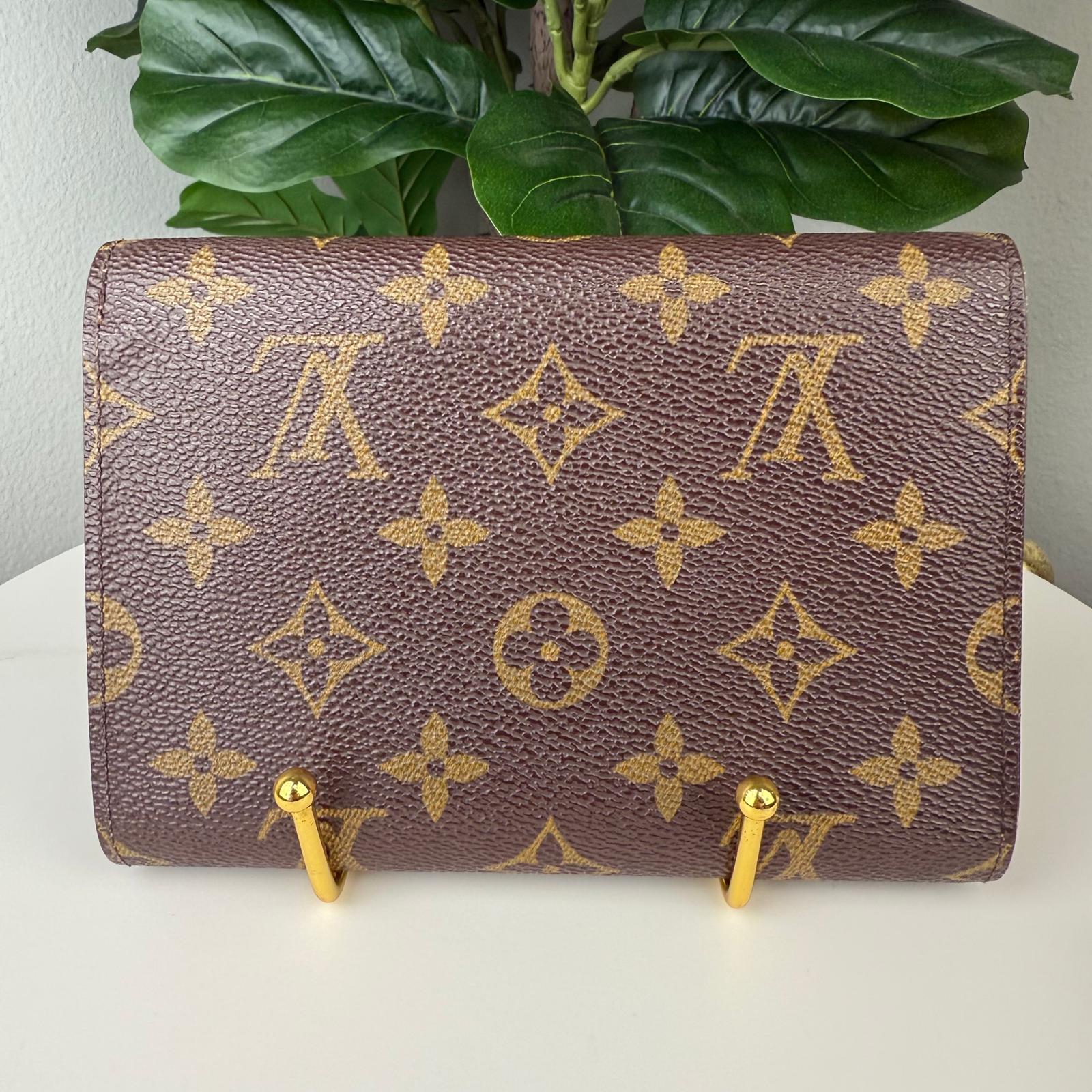 Authentic Louis Vuitton Porte Tresor Etui Chequier Wallet