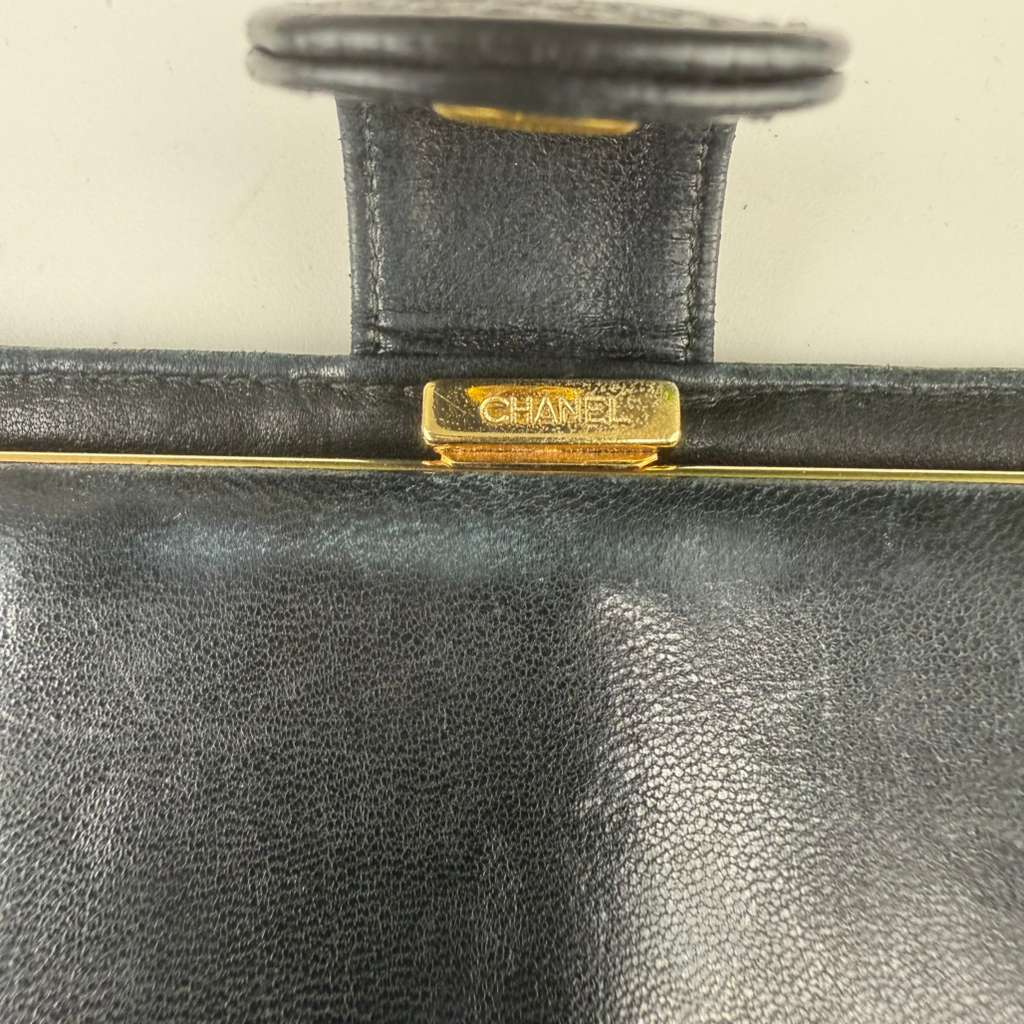 💎✨Chanel Black Caviar Leather Bifold Long Wallet