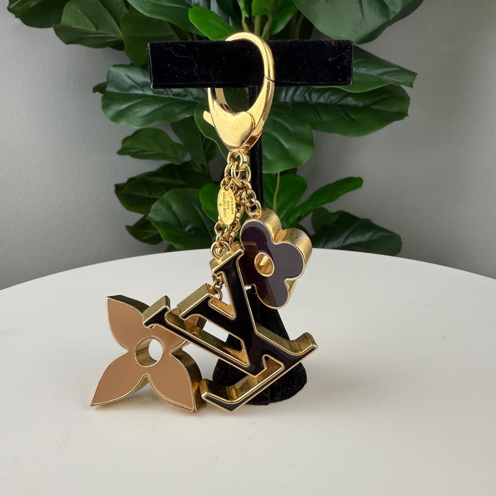 💎Authentic Louis Vuitton Fleur de Monogram Bag Charm