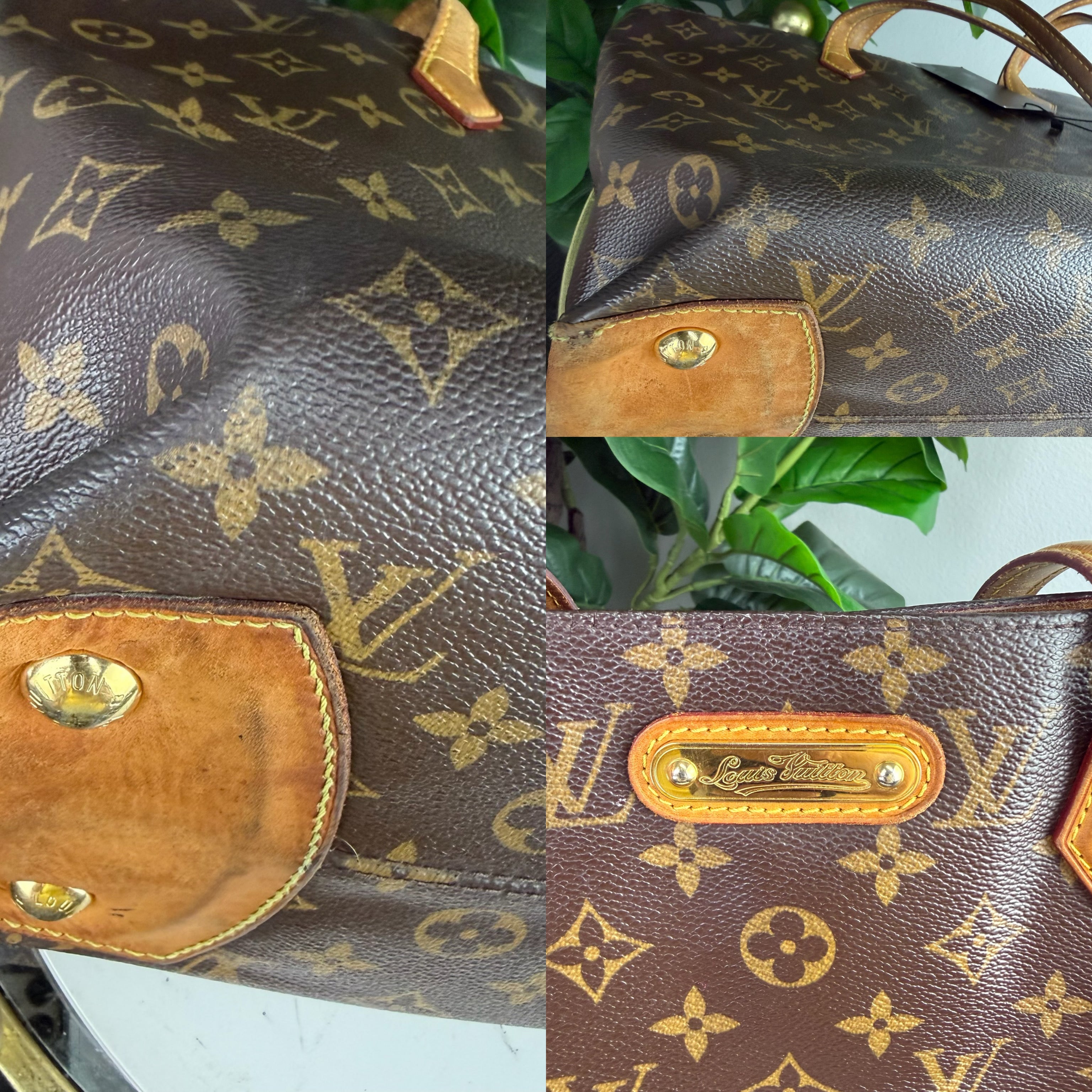 Authentic Louis Vuitton Wilshire Monogram Open Tote Bag