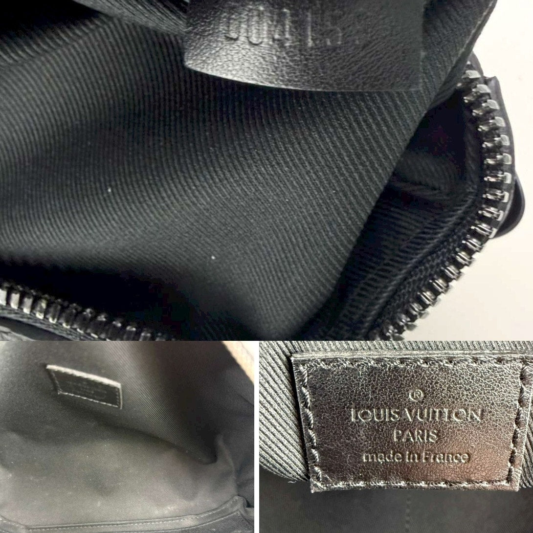 Authentic Louis Vuitton Soft Trunk Monogram-Embossed Taurillon Black