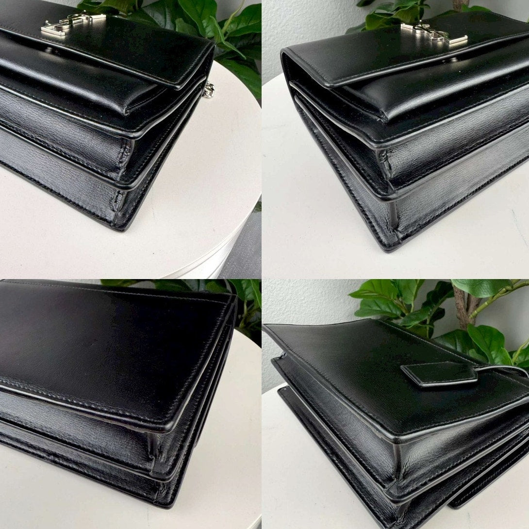 Authentic Saint Laurent Sunset Medium YSL Shoulder Bag