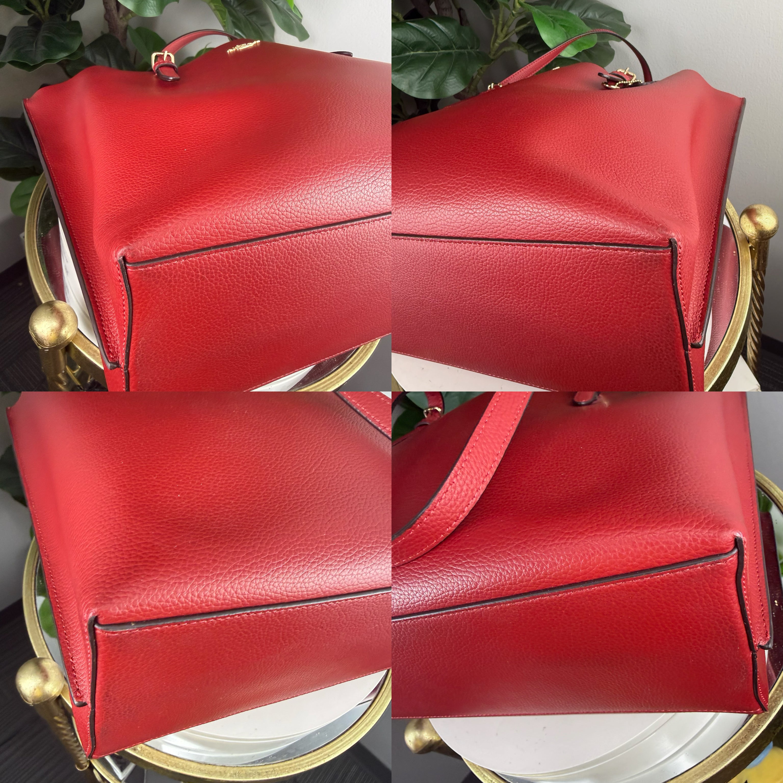 Authentic Coach Extra Large Tote Bag Red