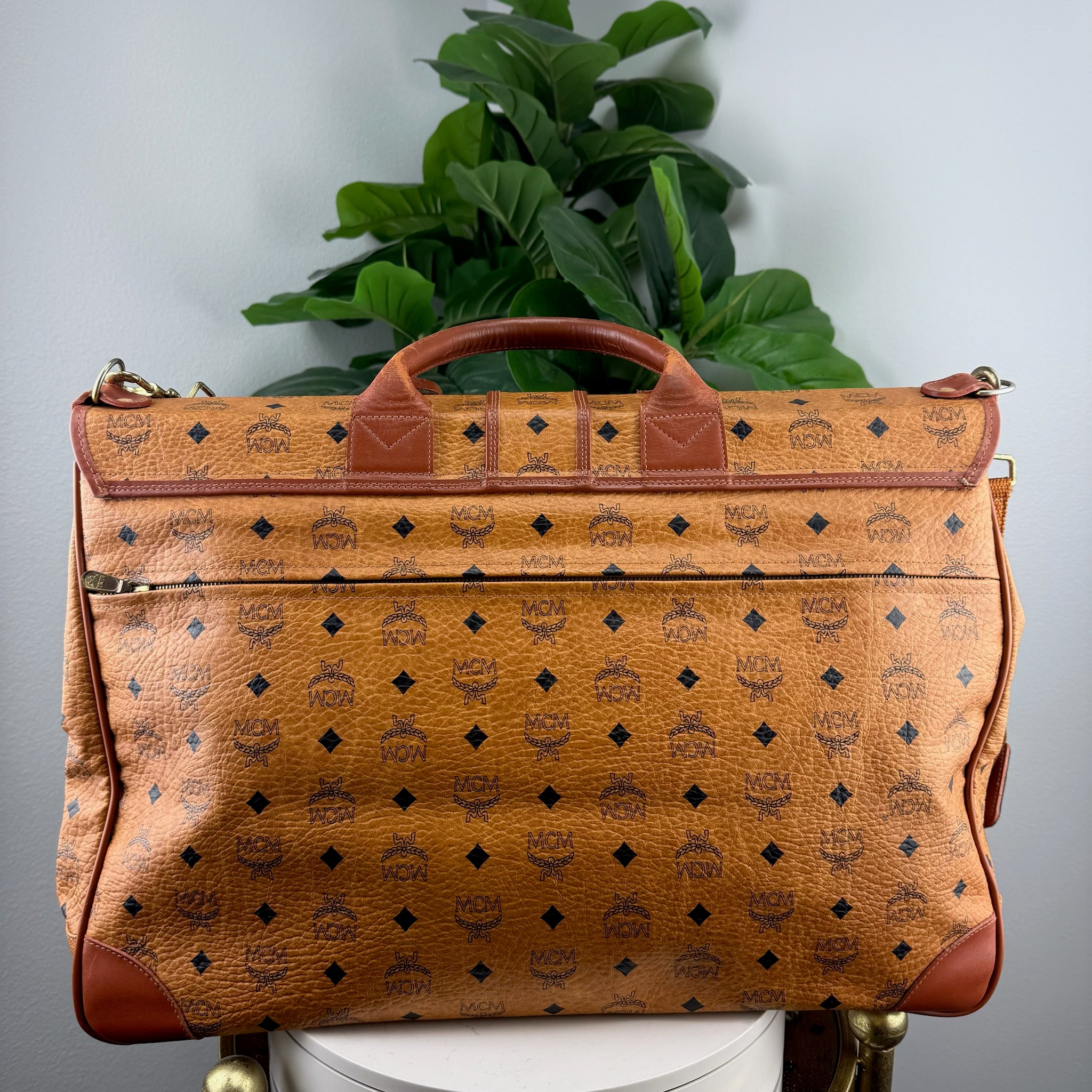 Authentic MCM Briefcase with strap