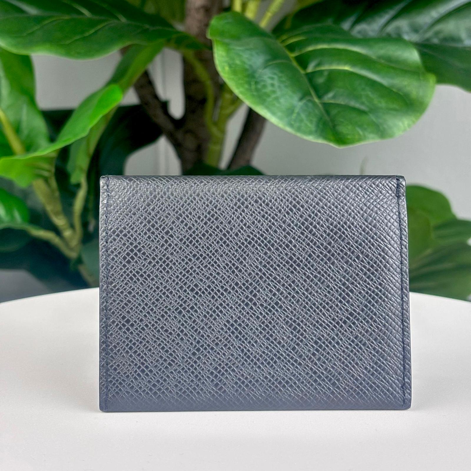 Authentic Louis Vuitton Taiga Leather Ardoise Card Case