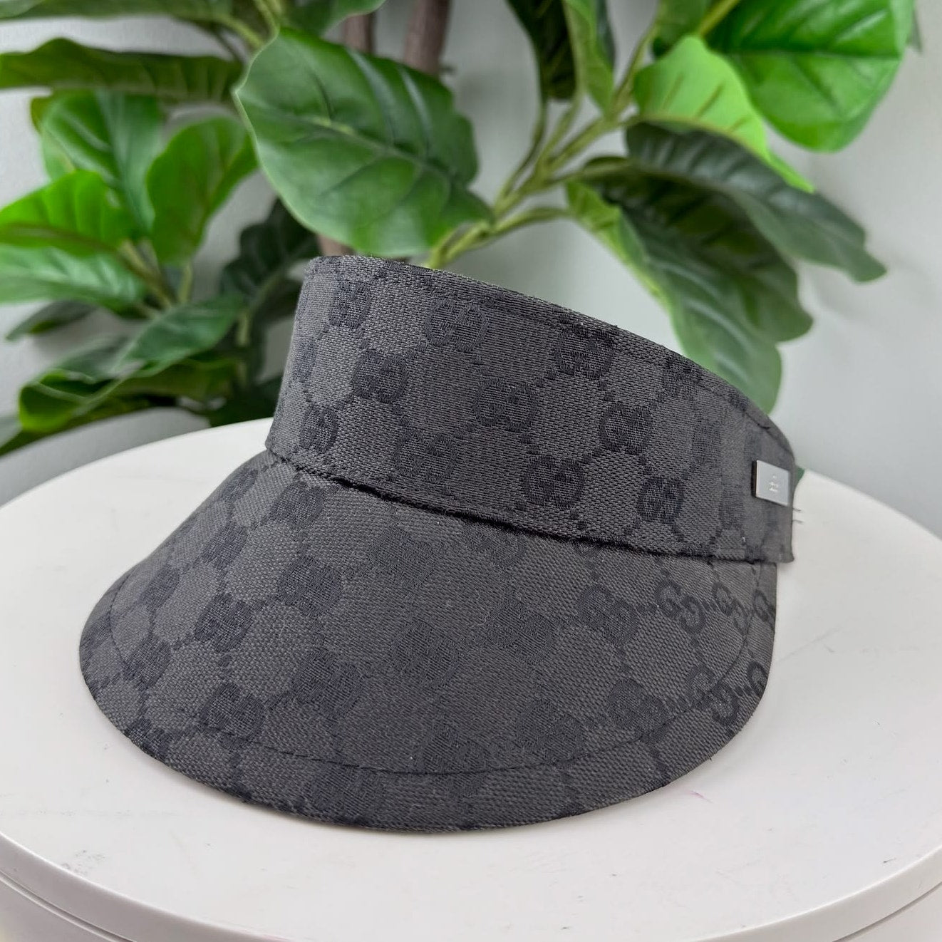 Authentic Gucci GG Pattern Visor Cap