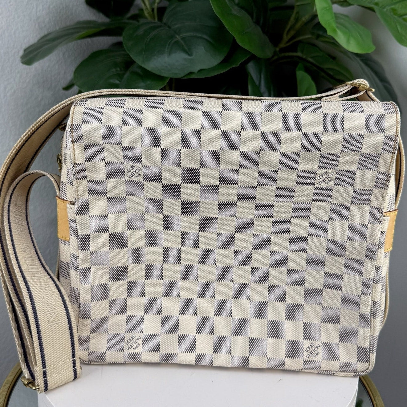 Louis Vuitton Damier Azur Naviglio Messenger Bag