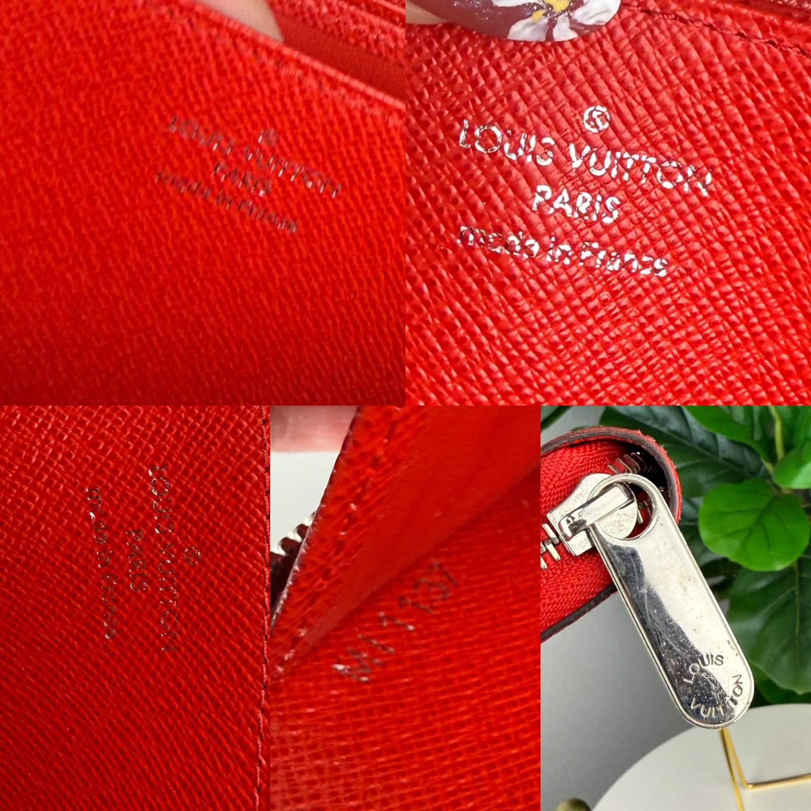 Authentic Louis Vuitton Epi Zippy Red Wallet Long Wallet