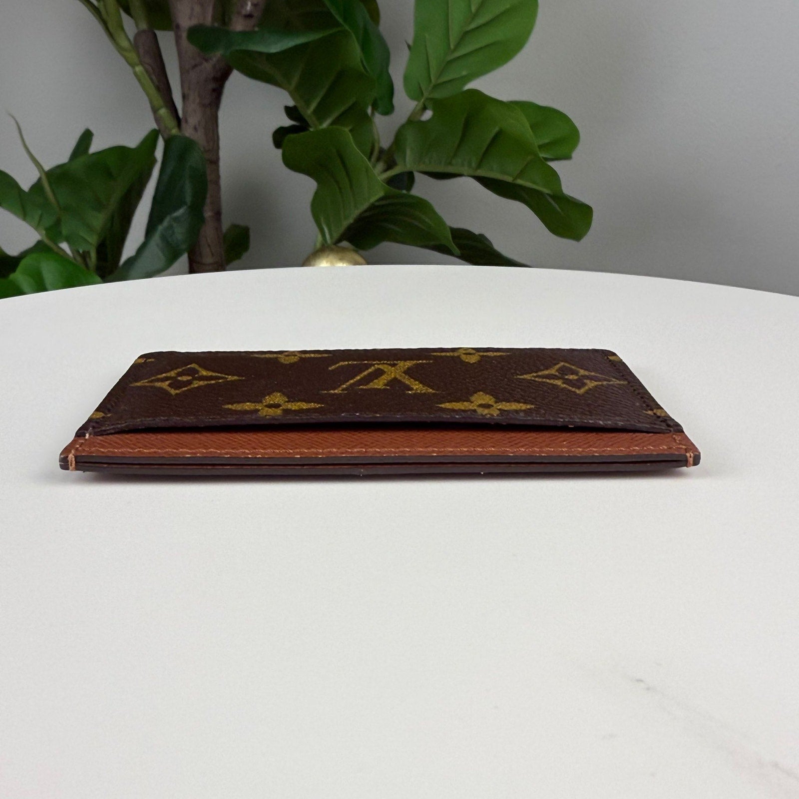 Authentic Louis Vuitton Monogram Porte Cartes Card Wallet