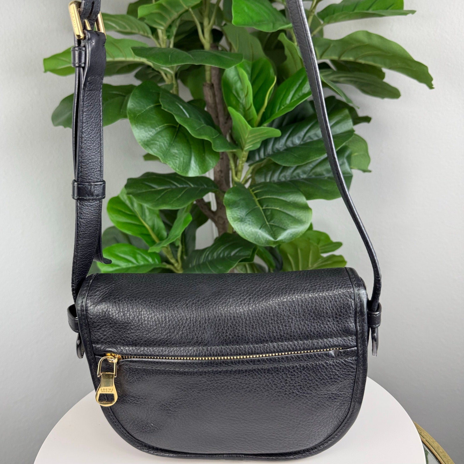 Authentic LOEWE Heritage Shoulder Bag Black