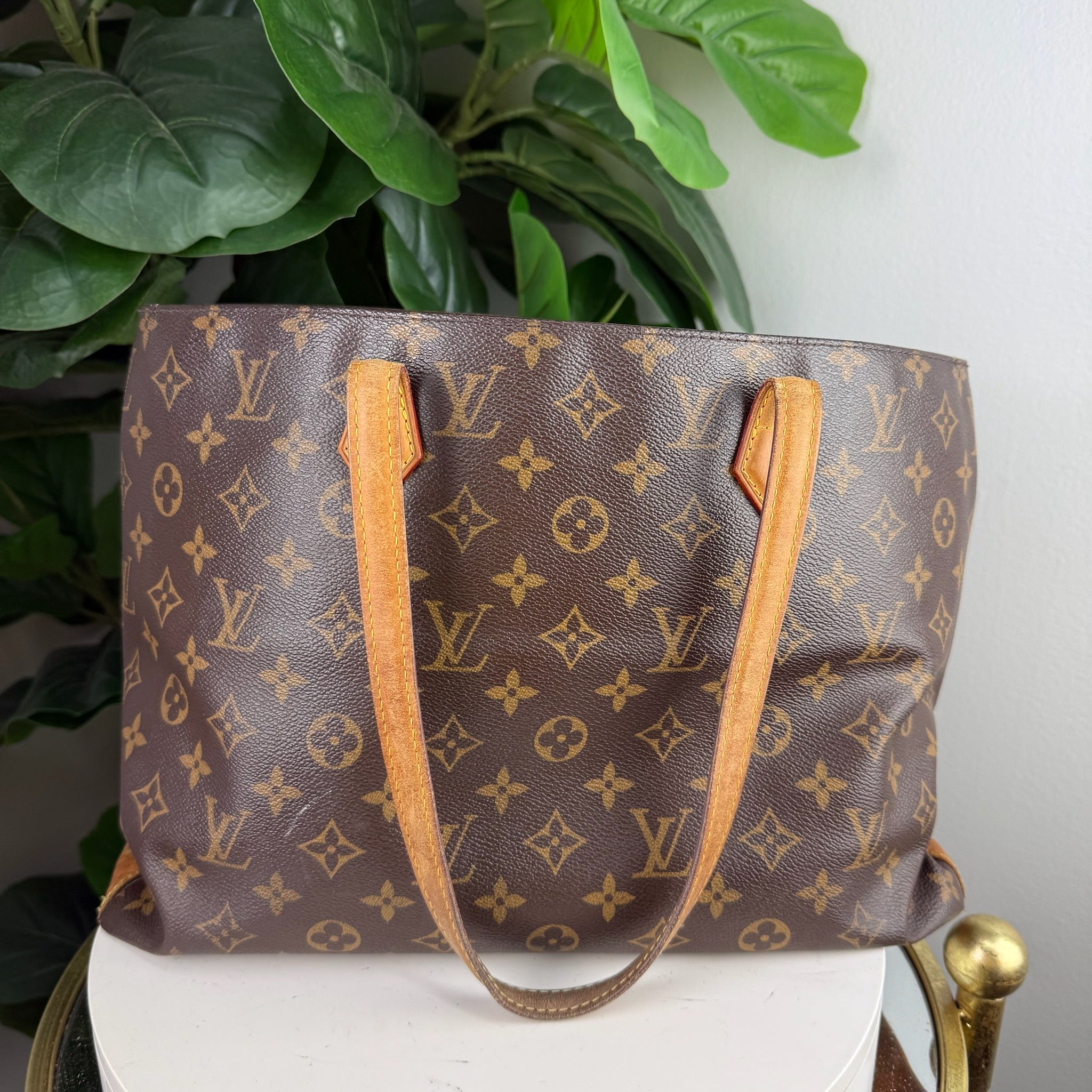 Authentic Louis Vuitton Wilshire Monogram Open Tote Bag