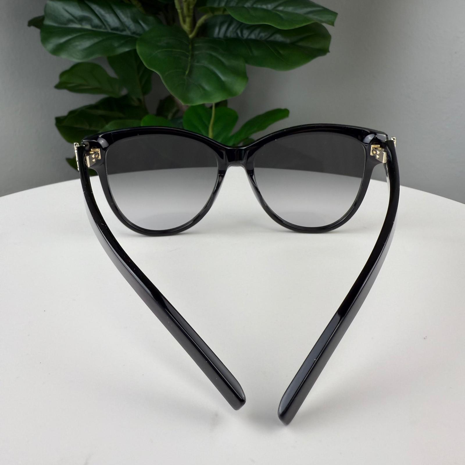 YS Saint Laurent Heritage Hinge Black Sunglasses