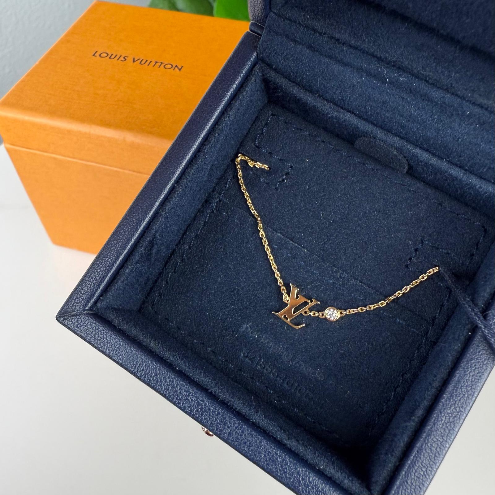 Authentic Louis Vuitton Idylle Blossom Pendant Yellow Gold