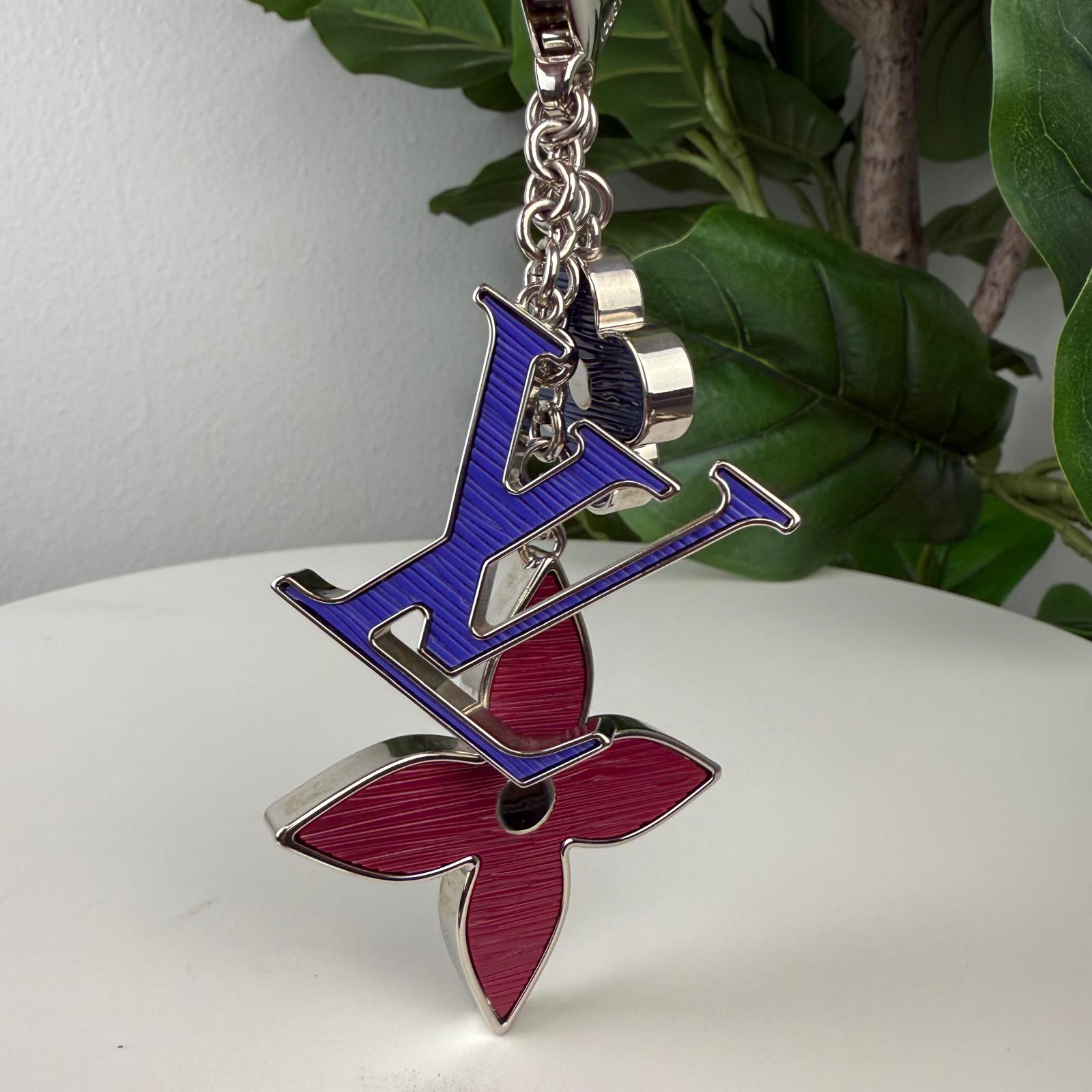 Authentic Louis Vuitton Fleur Multi Color d'Epi Monogram Bag Charm
