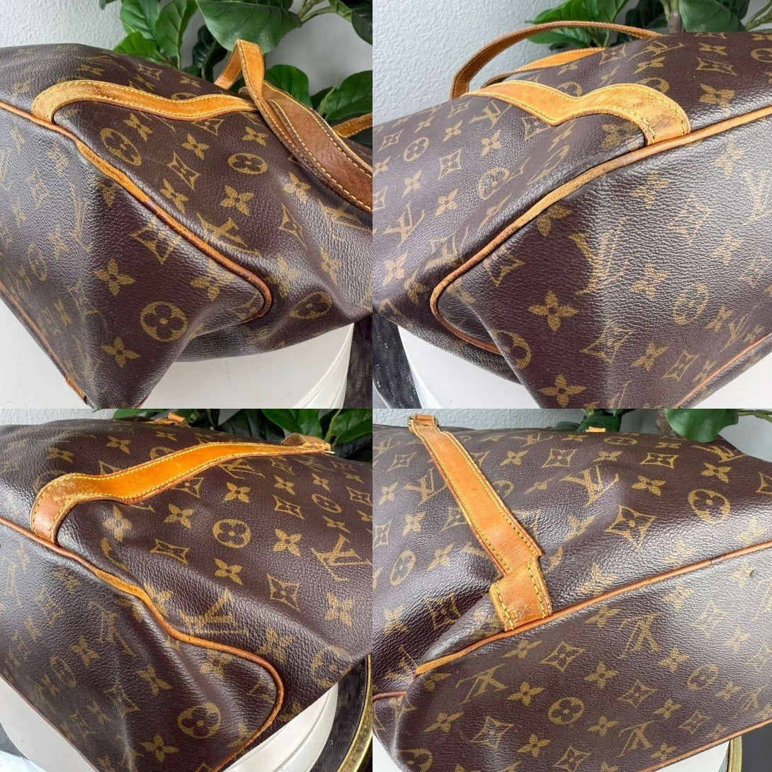 Authentic Louis Vuitton Monogram Sac Shopping Tote Bag -