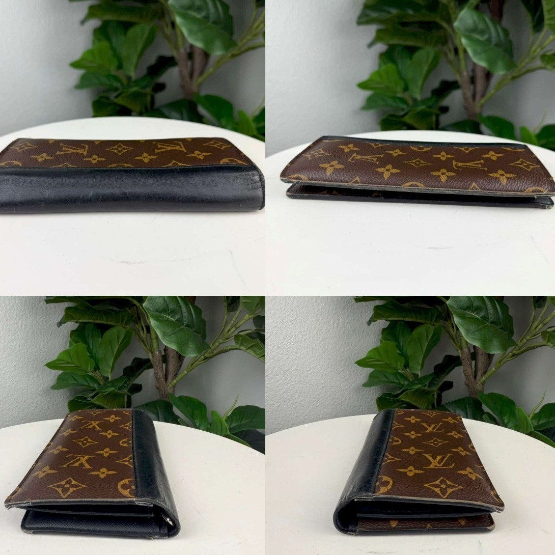 Authentic Louis Vuitton Monogram Macassar Portefeuille Tannon Wallet